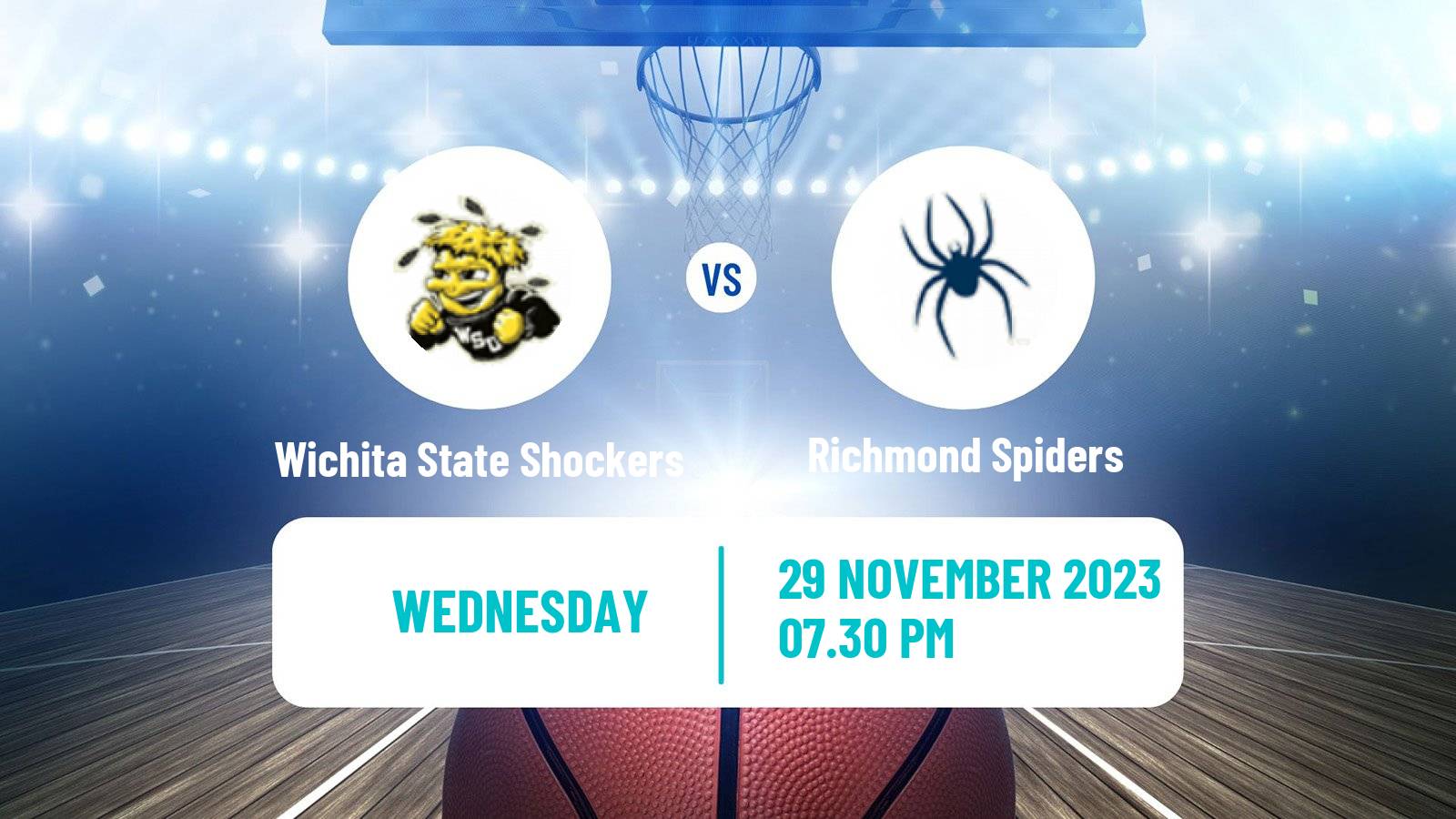 Basketball NCAA College Basketball Wichita State Shockers - Richmond Spiders
