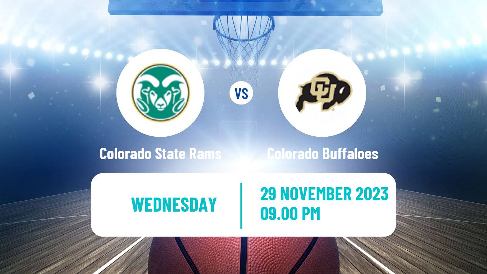 Basketball NCAA College Basketball Colorado State Rams - Colorado Buffaloes