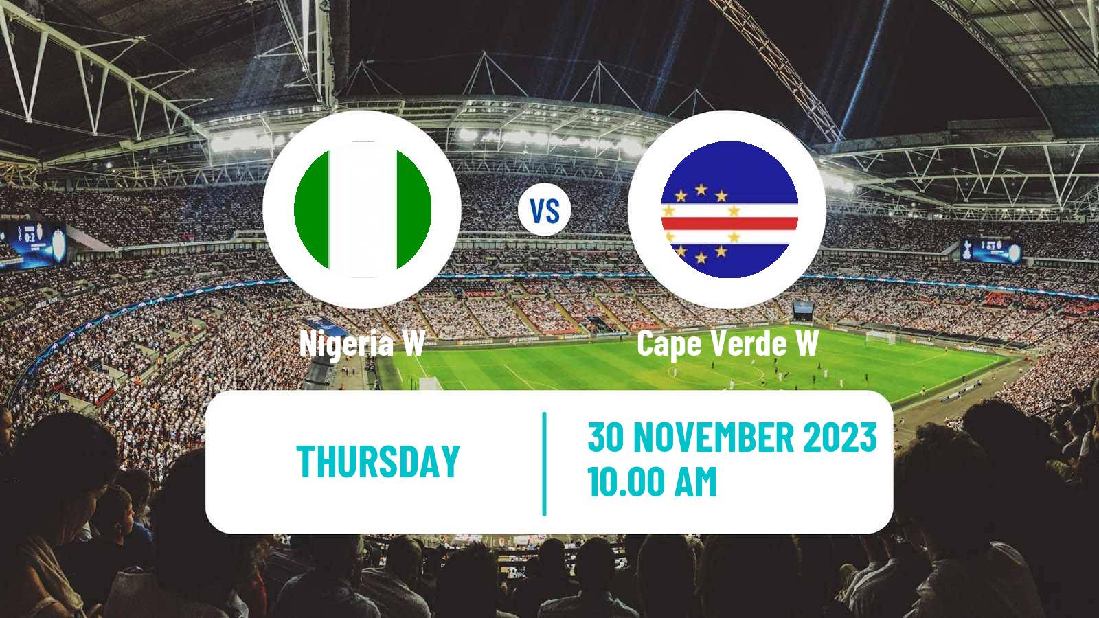 Soccer Africa Cup of Nations Women Nigeria W - Cape Verde W