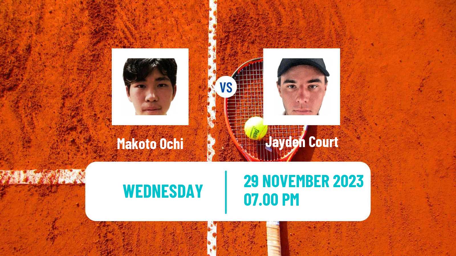 Tennis ITF M25 Gold Coast Men Makoto Ochi - Jayden Court