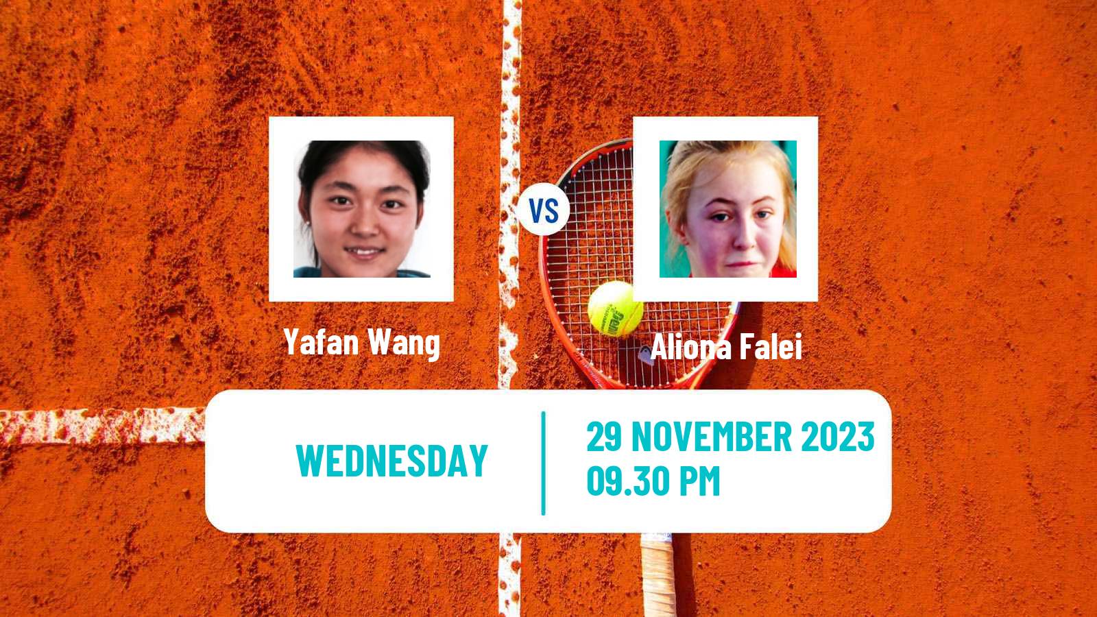 Tennis ITF W40 Yokohama Women Yafan Wang - Aliona Falei