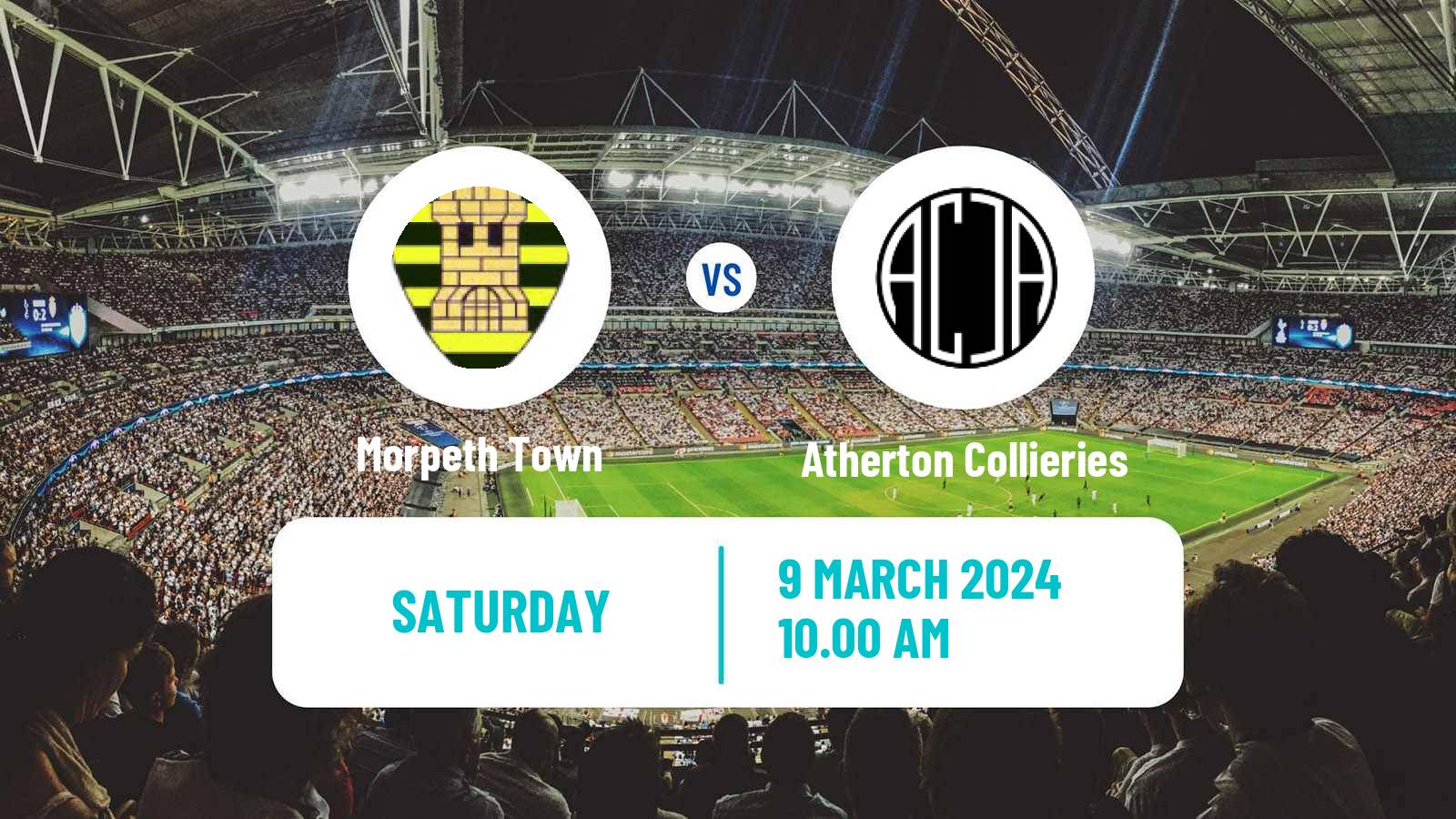 Soccer English NPL Premier Division Morpeth Town - Atherton Collieries