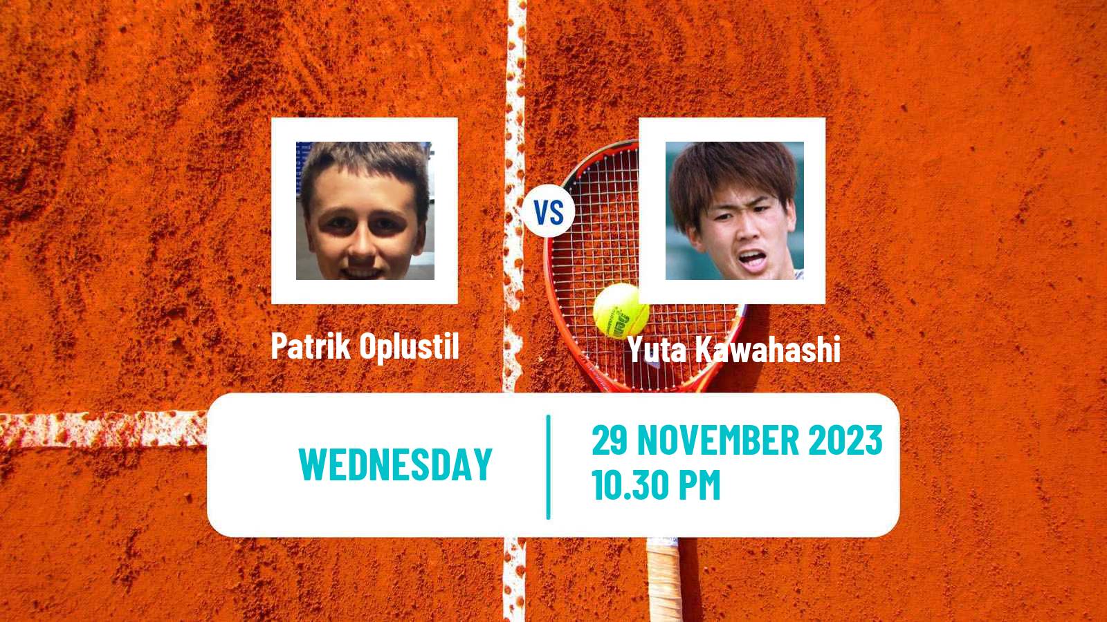 Tennis ITF M15 Kuala Lumpur Men Patrik Oplustil - Yuta Kawahashi