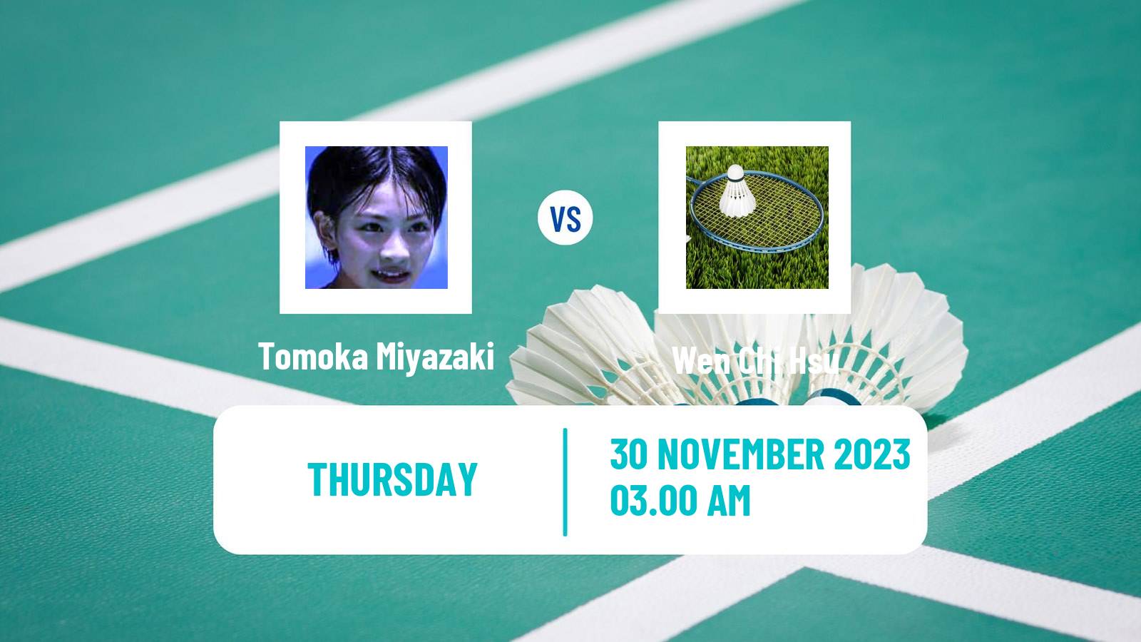 Badminton BWF World Tour Syed Modi International Championships Women Tomoka Miyazaki - Wen Chi Hsu