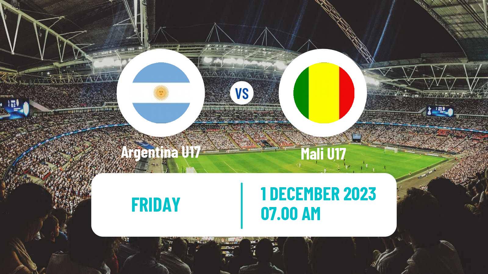 Soccer FIFA World Cup U17 Argentina U17 - Mali U17