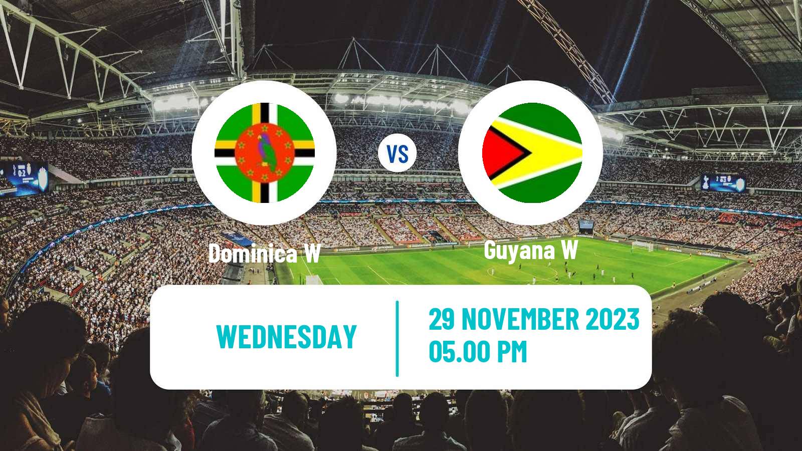 Soccer Gold Cup Women Dominica W - Guyana W