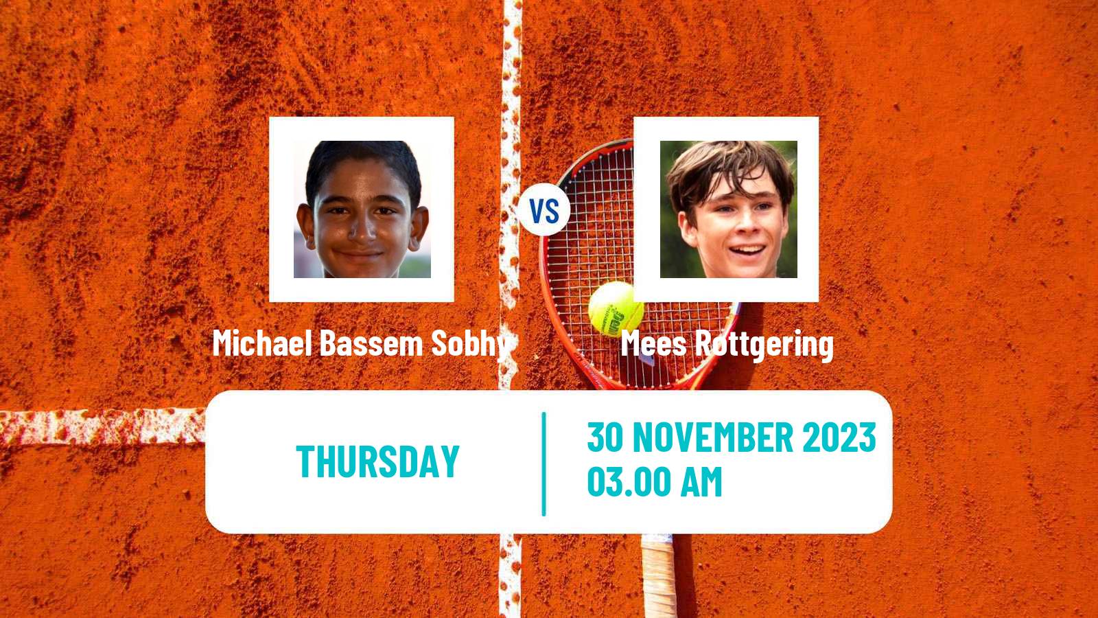Tennis ITF M15 Sharm Elsheikh 18 Men Michael Bassem Sobhy - Mees Rottgering