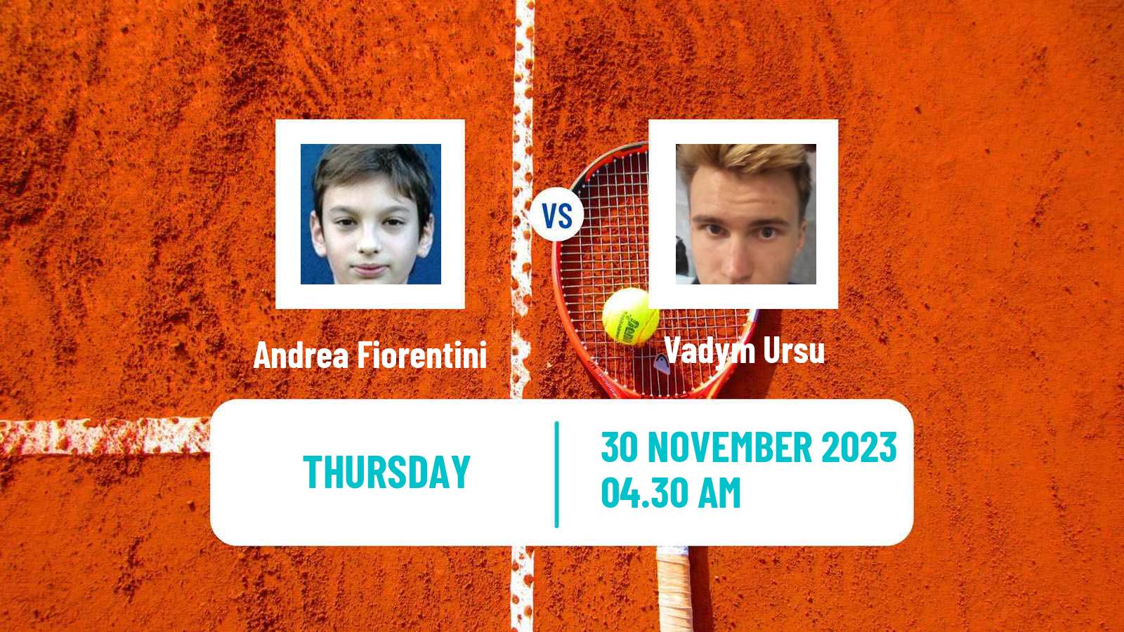 Tennis ITF M15 Sharm Elsheikh 18 Men Andrea Fiorentini - Vadym Ursu
