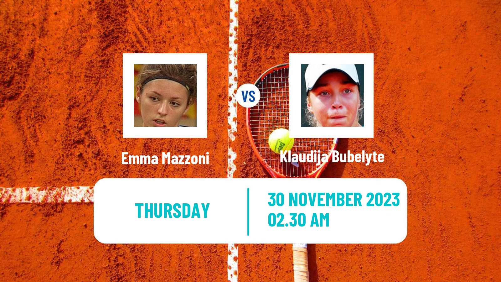 Tennis ITF W15 Heraklion 5 Women Emma Mazzoni - Klaudija Bubelyte