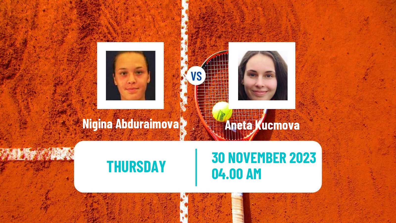 Tennis ITF W60 Trnava 3 Women Nigina Abduraimova - Aneta Kucmova