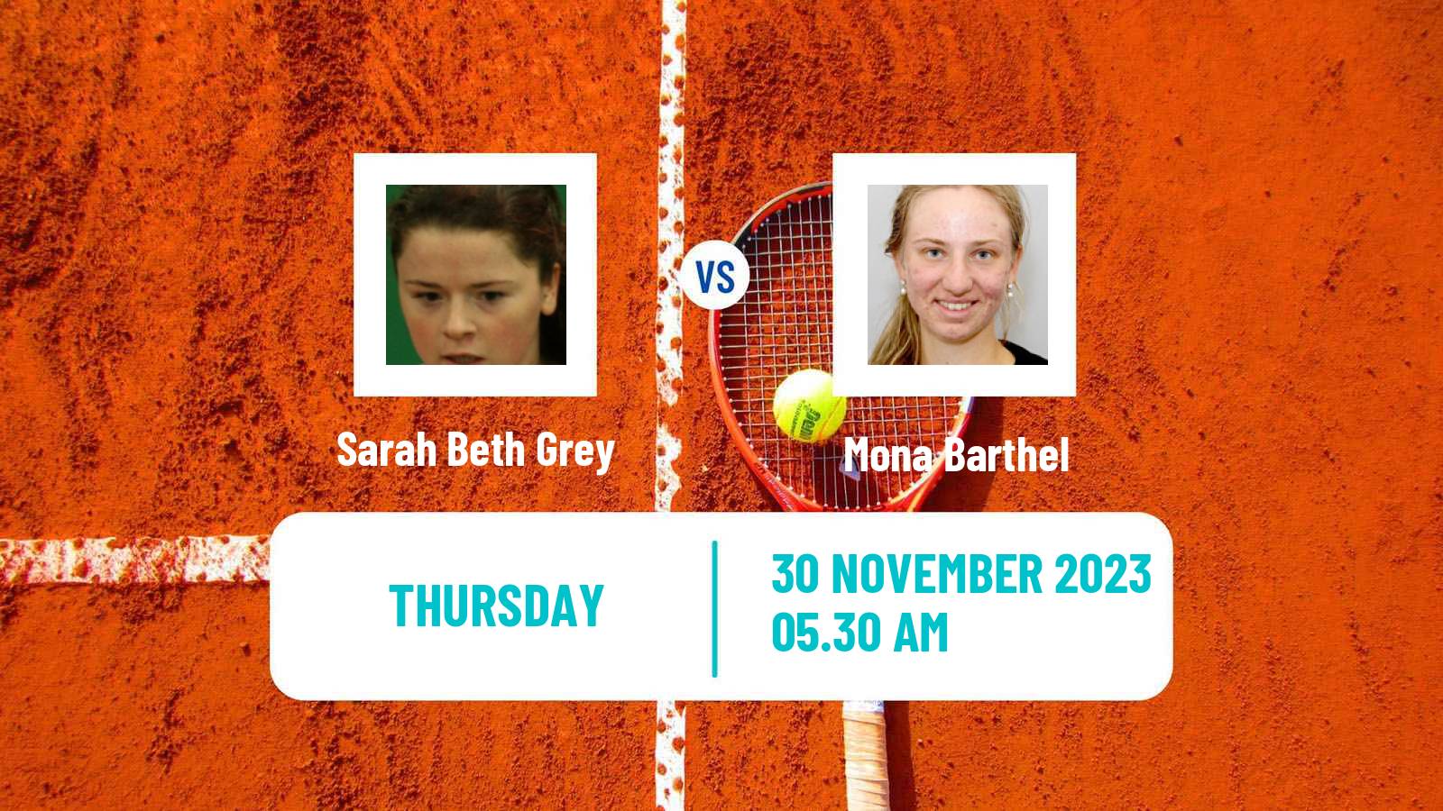Tennis ITF W60 Trnava 3 Women Sarah Beth Grey - Mona Barthel