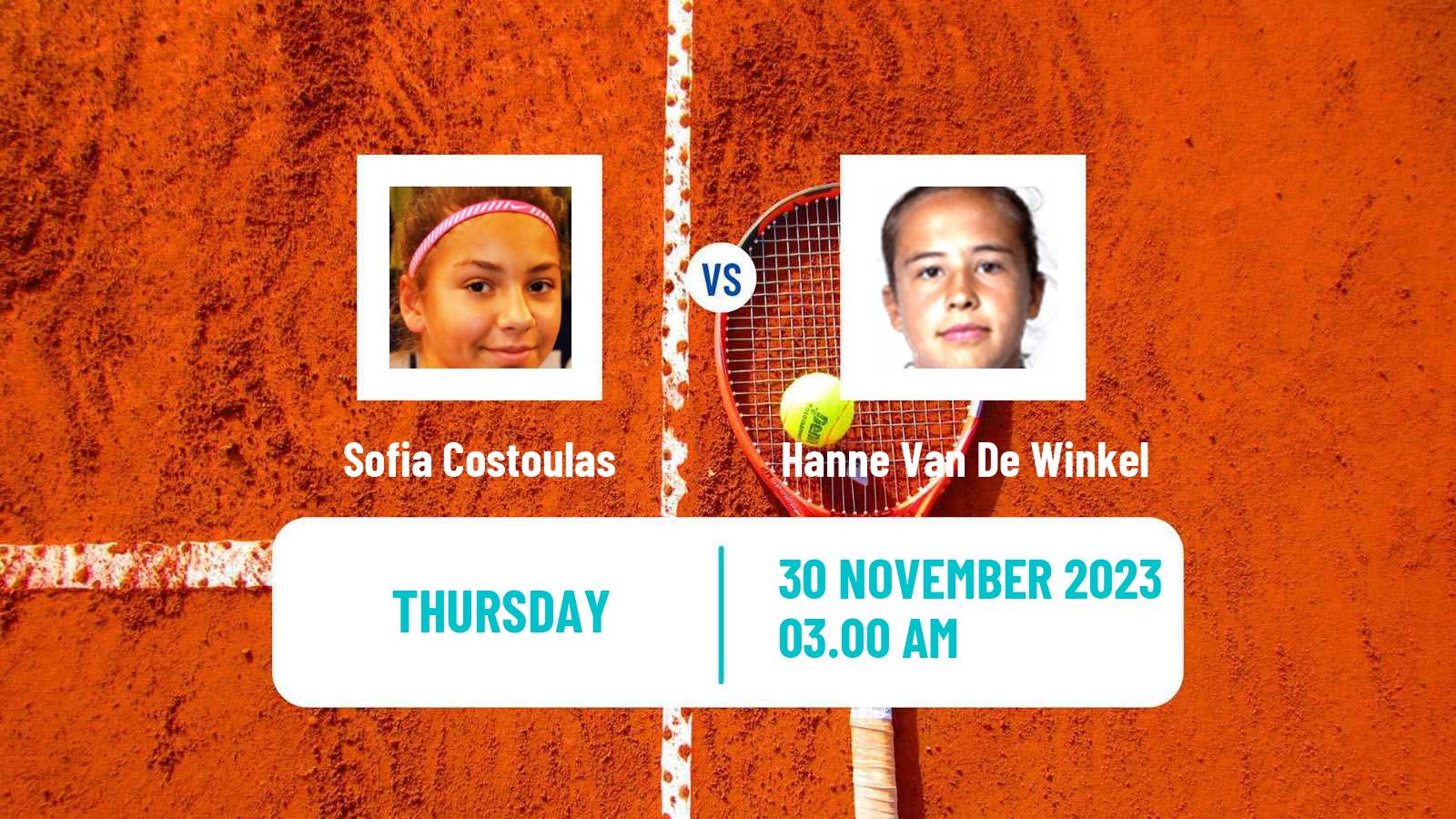 Tennis ITF W25 Limassol 2 Women Sofia Costoulas - Hanne Van De Winkel
