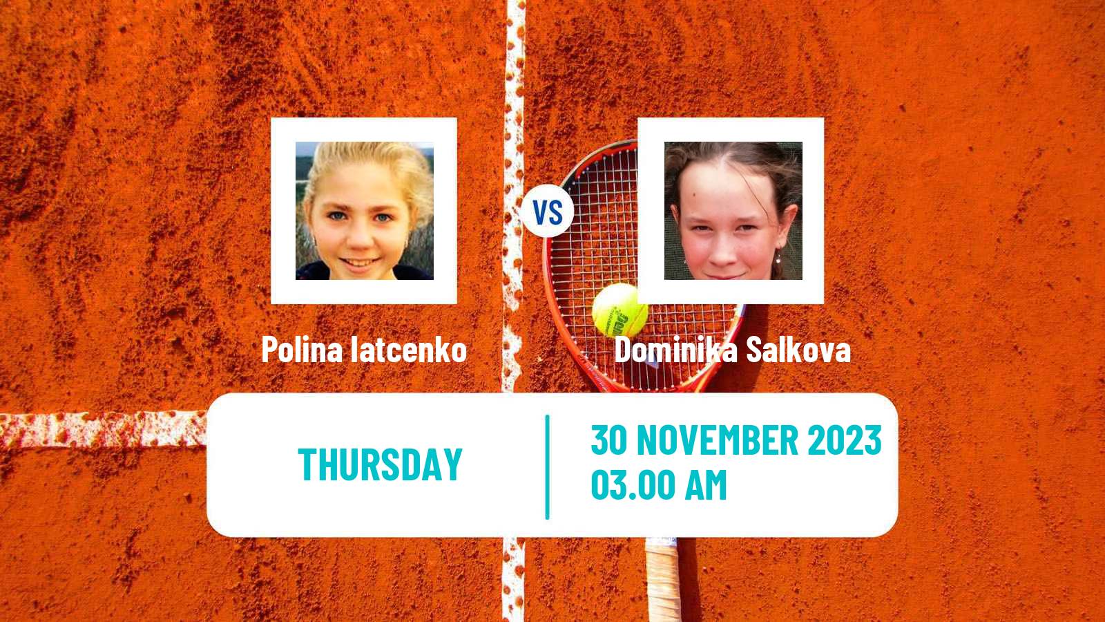 Tennis ITF W25 Limassol 2 Women Polina Iatcenko - Dominika Salkova