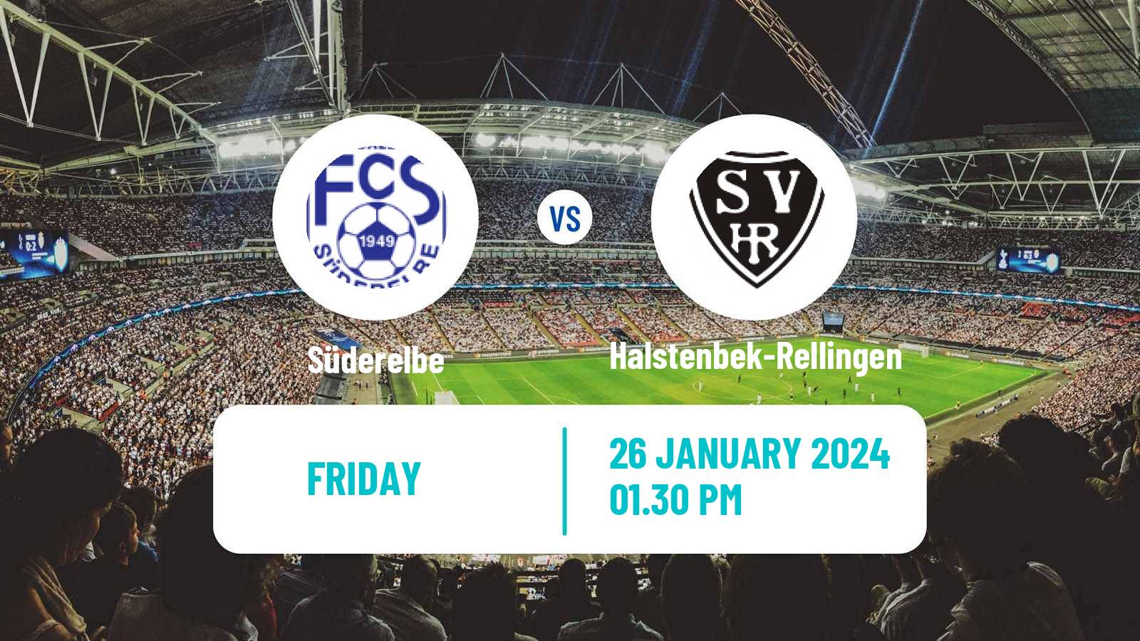 Soccer German Oberliga Hamburg Süderelbe - Halstenbek-Rellingen