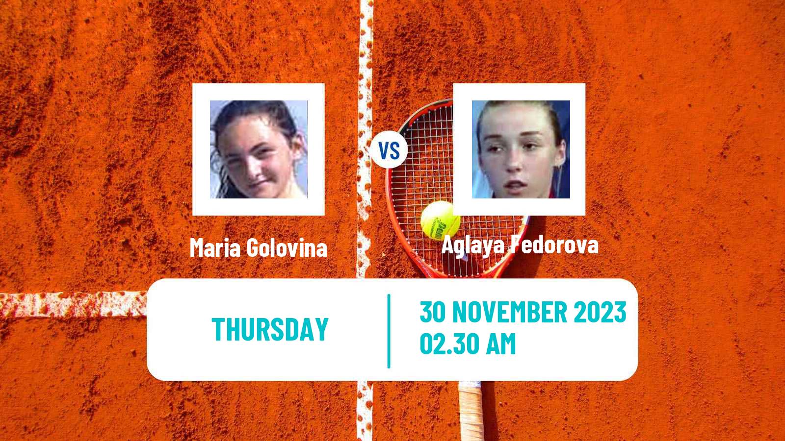 Tennis ITF W15 Sharm Elsheikh 20 Women Maria Golovina - Aglaya Fedorova