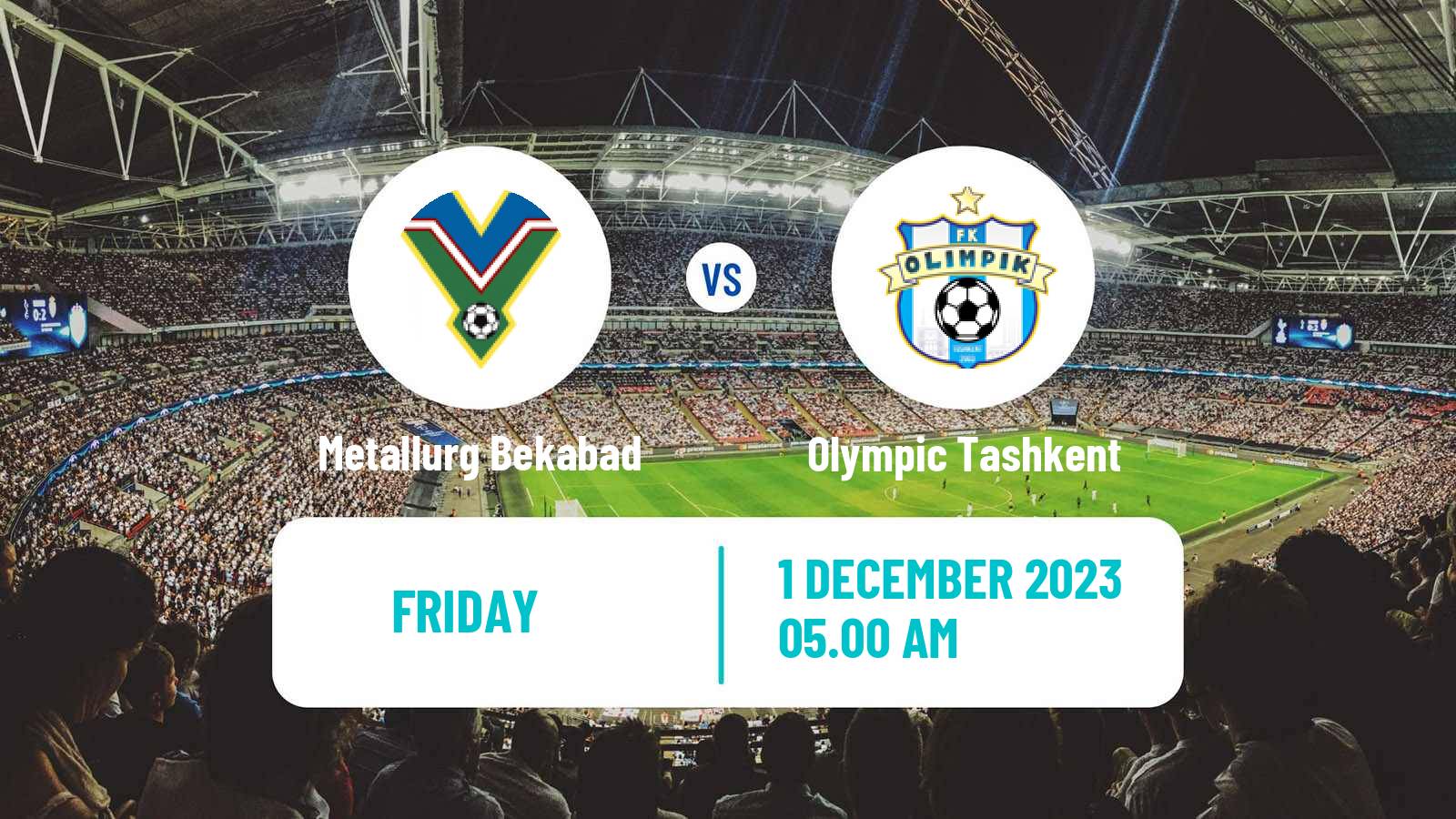 Soccer Uzbek League Metallurg Bekabad - Olympic Tashkent
