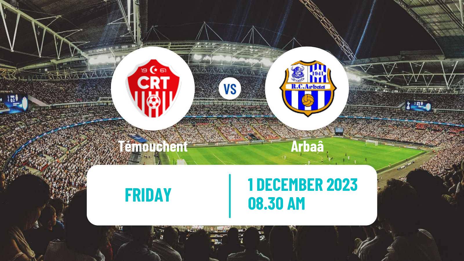 Soccer Algerian Ligue 2 Témouchent - Arbaâ