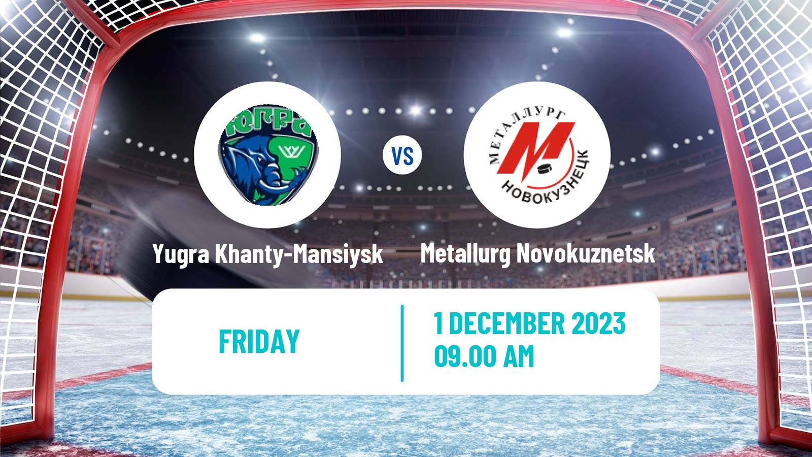 Hockey VHL Yugra Khanty-Mansiysk - Metallurg Novokuznetsk