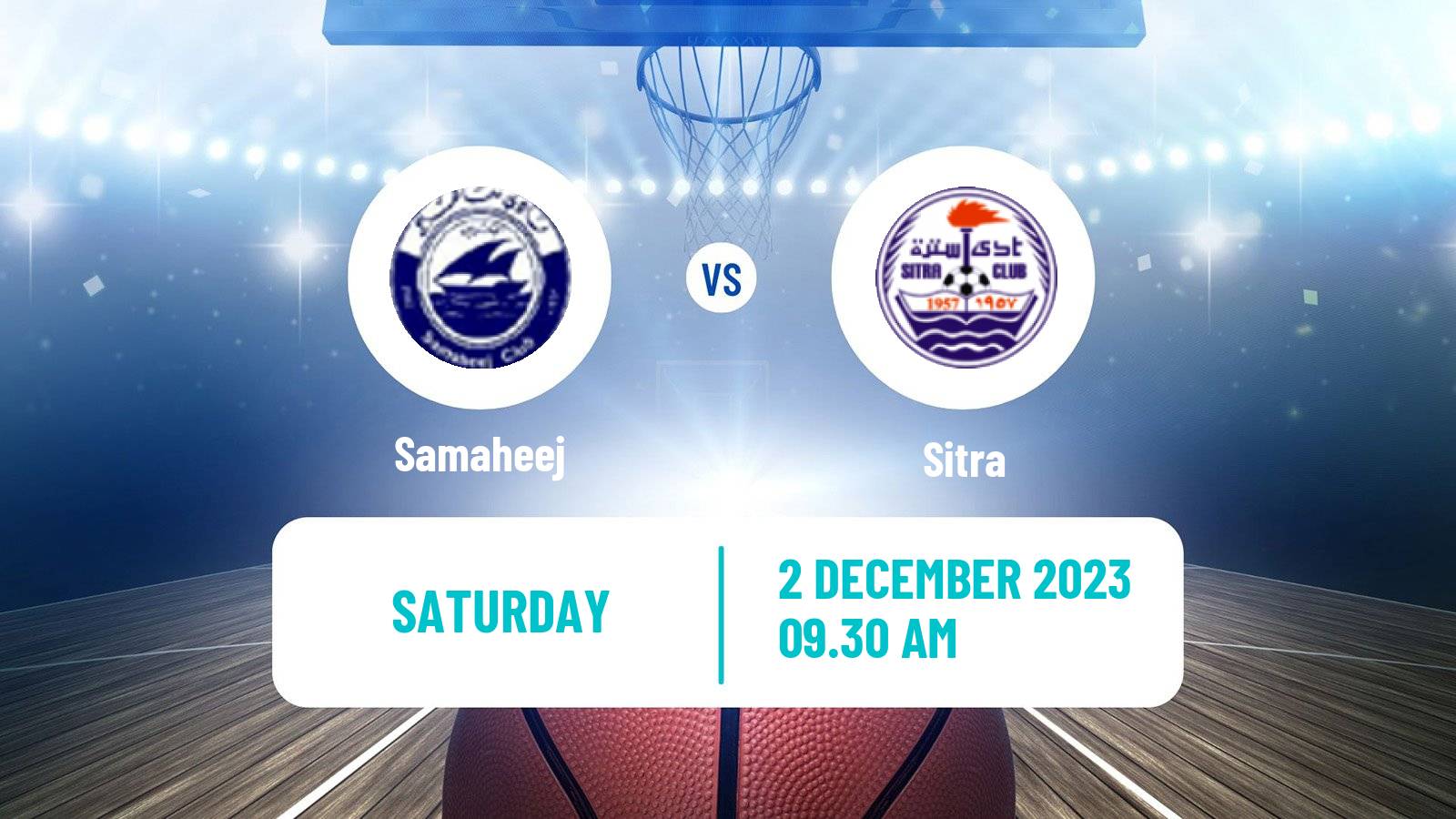 Basketball Bahraini Premier League Basketball Samaheej - Sitra