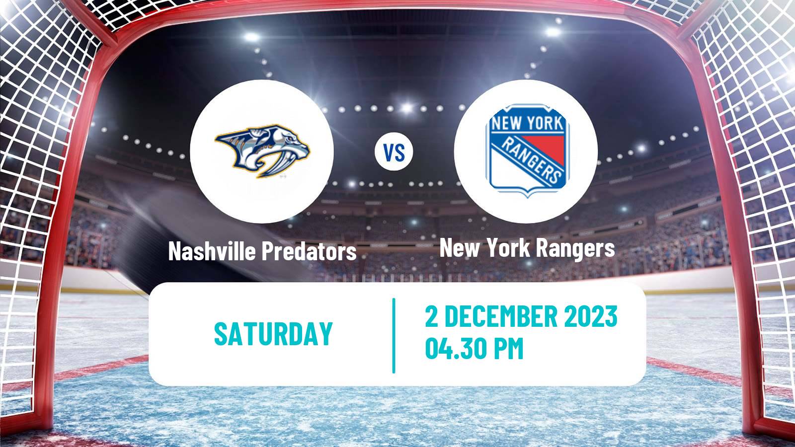 Hockey NHL Nashville Predators - New York Rangers