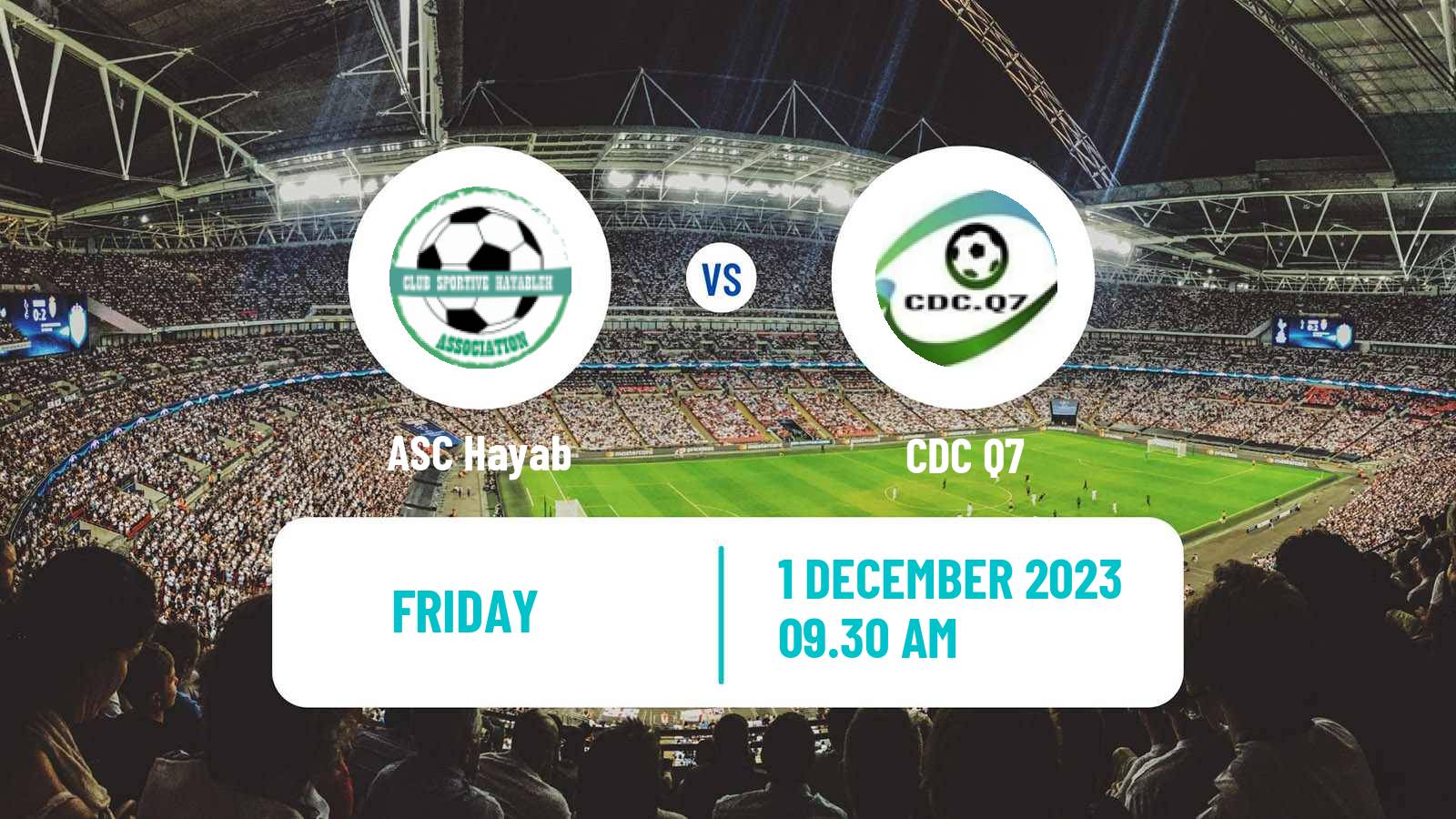 Soccer Djibouti Premier League ASC Hayab - CDC Q7