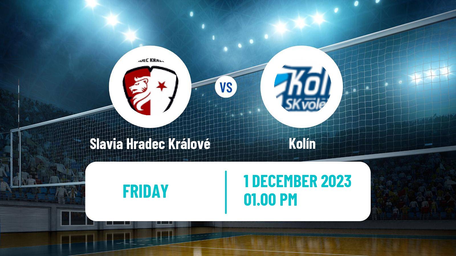 Volleyball Czech 1 Liga Volleyball Slavia Hradec Králové - Kolín