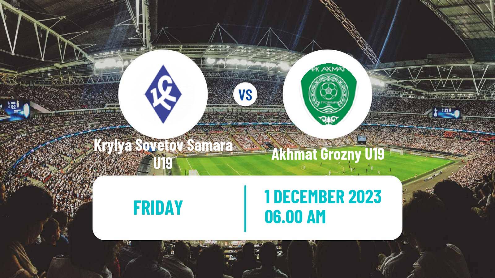 Soccer Russian Youth League Krylya Sovetov Samara U19 - Akhmat Grozny U19