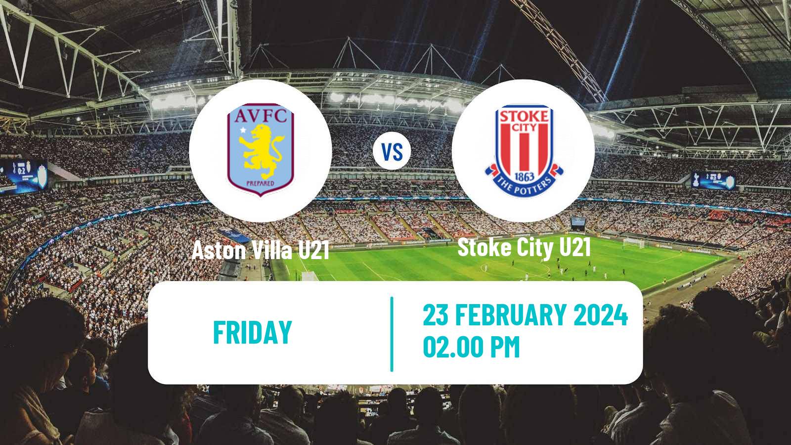 Soccer English Premier League 2 Aston Villa U21 - Stoke City U21