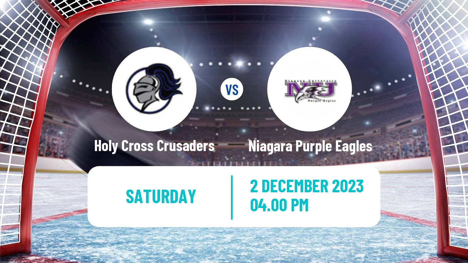 Hockey NCAA Hockey Holy Cross Crusaders - Niagara Purple Eagles