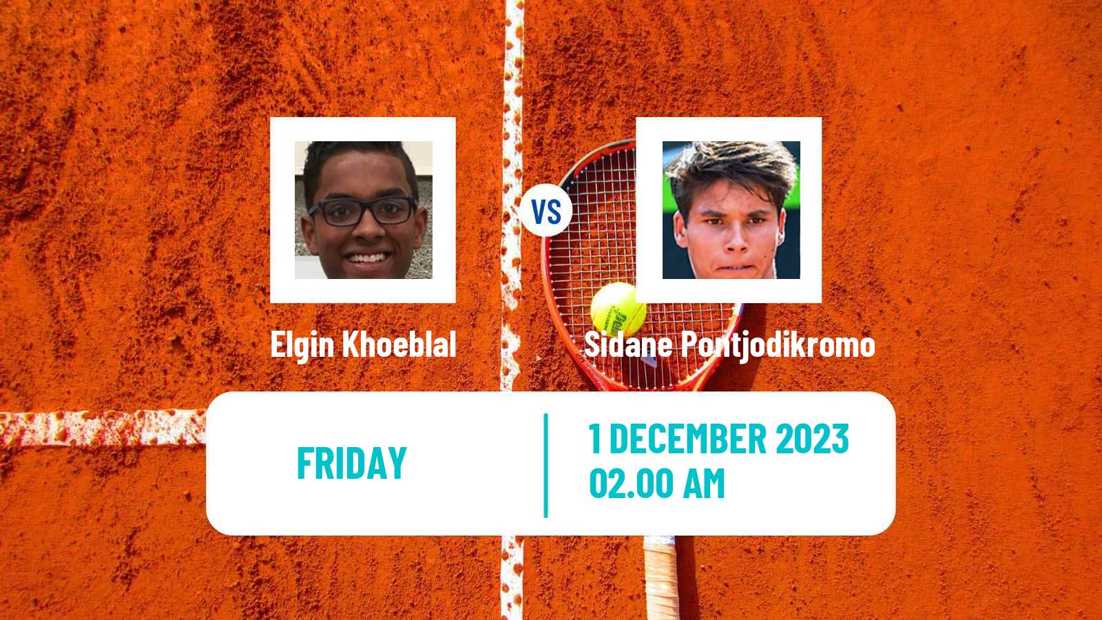 Tennis ITF M15 Zahra Men Elgin Khoeblal - Sidane Pontjodikromo