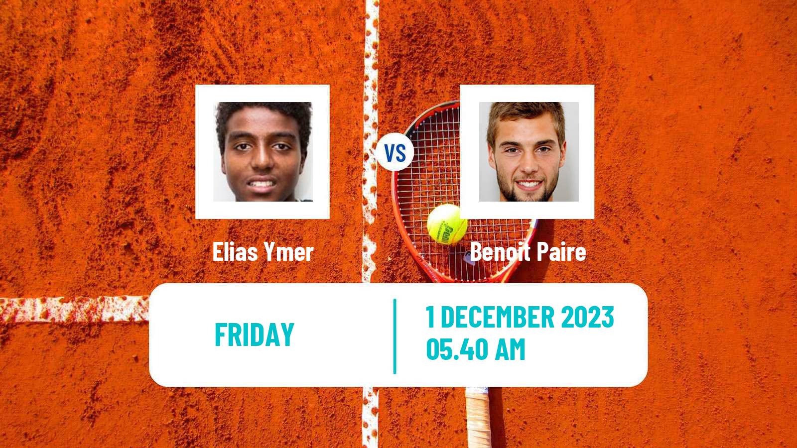 Tennis Maia Challenger Men Elias Ymer - Benoit Paire