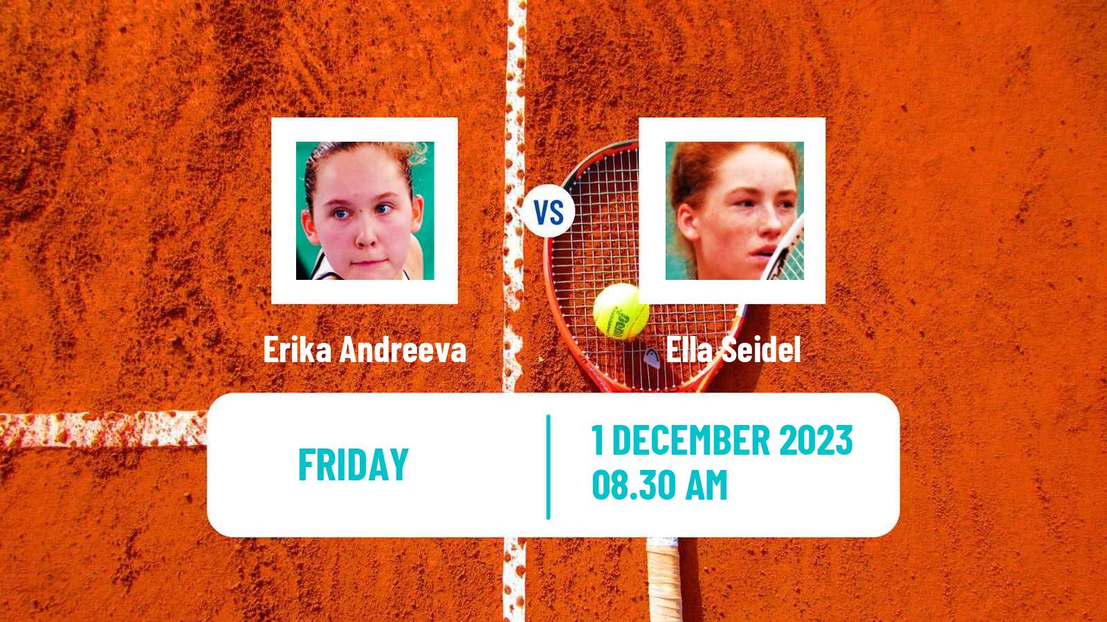 Tennis Andorra Challenger Women Erika Andreeva - Ella Seidel