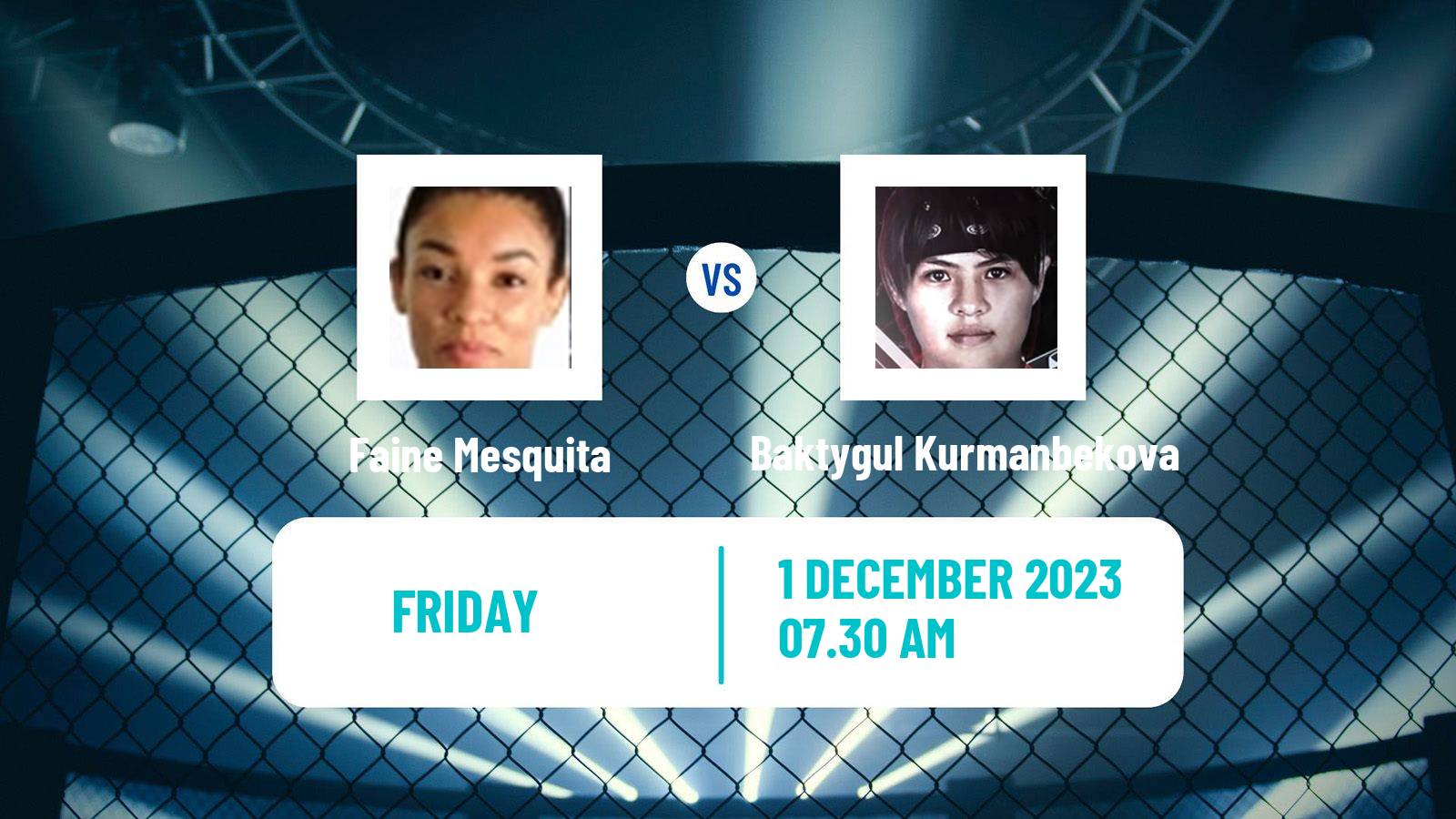 MMA Strawweight One Championship Women Faine Mesquita - Baktygul Kurmanbekova