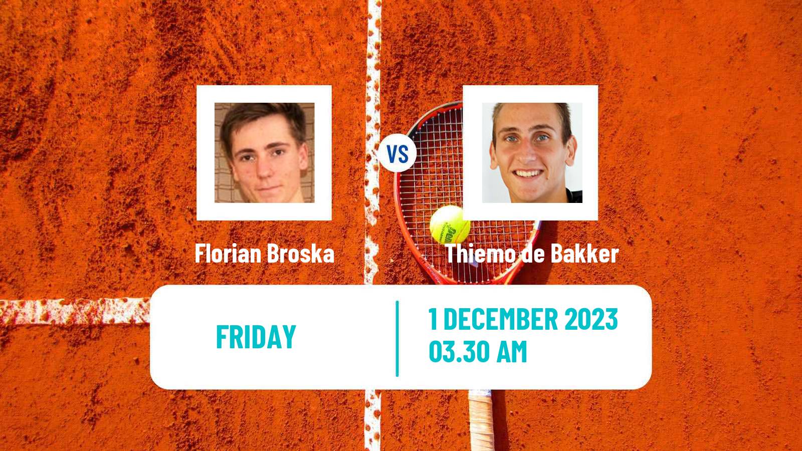 Tennis ITF M15 Monastir 48 Men Florian Broska - Thiemo de Bakker