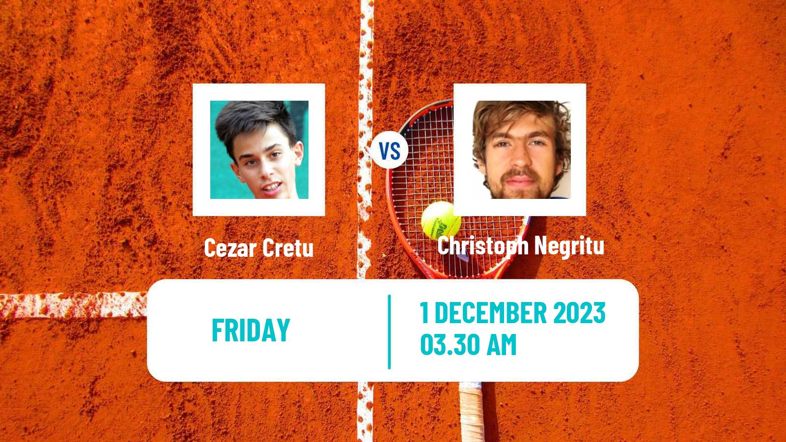 Tennis ITF M15 Monastir 48 Men Cezar Cretu - Christoph Negritu