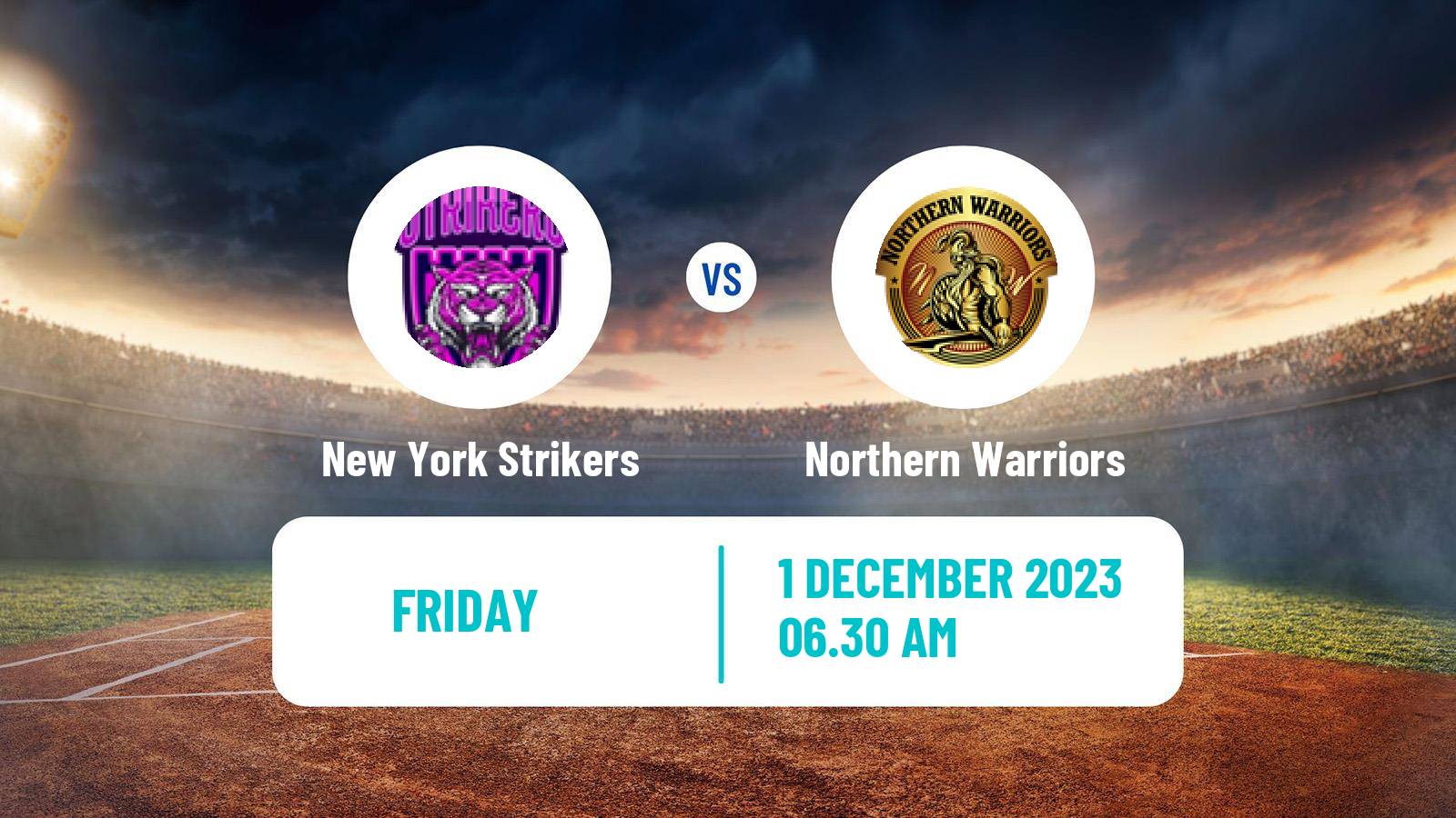 Cricket UAE T10 League New York Strikers - Northern Warriors