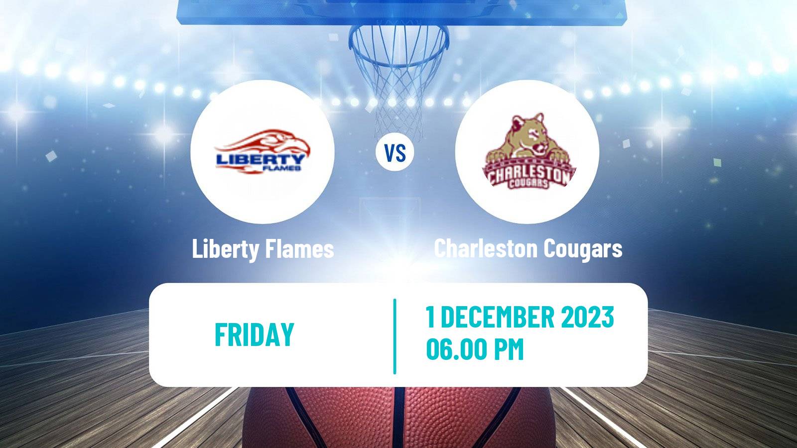 Basketball NCAA College Basketball Liberty Flames - Charleston Cougars
