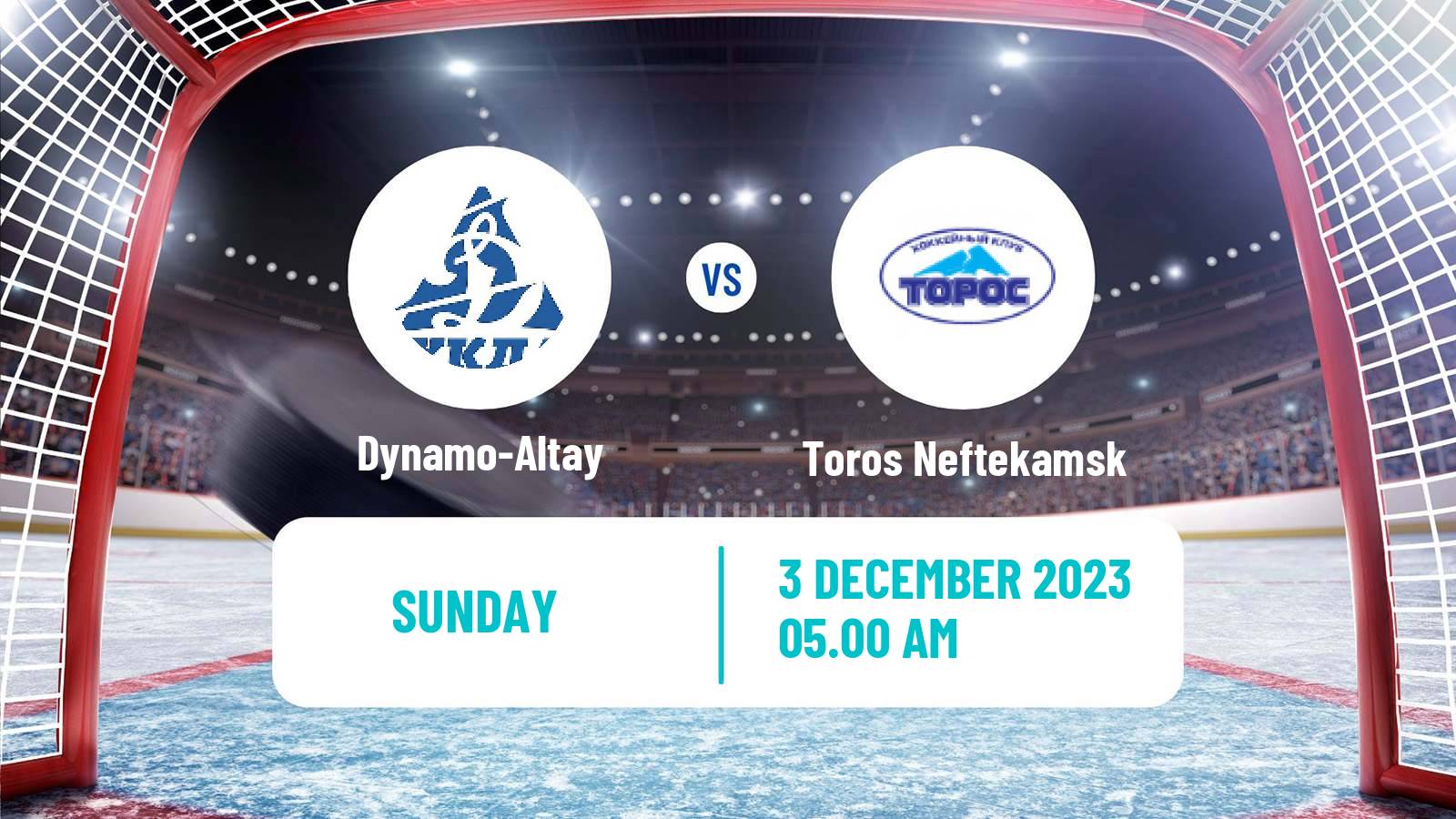 Hockey VHL Dynamo-Altay - Toros Neftekamsk