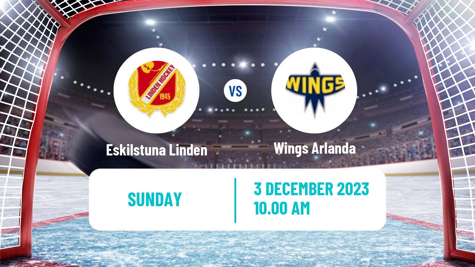 Hockey Swedish HockeyEttan Ostra Eskilstuna Linden - Wings Arlanda