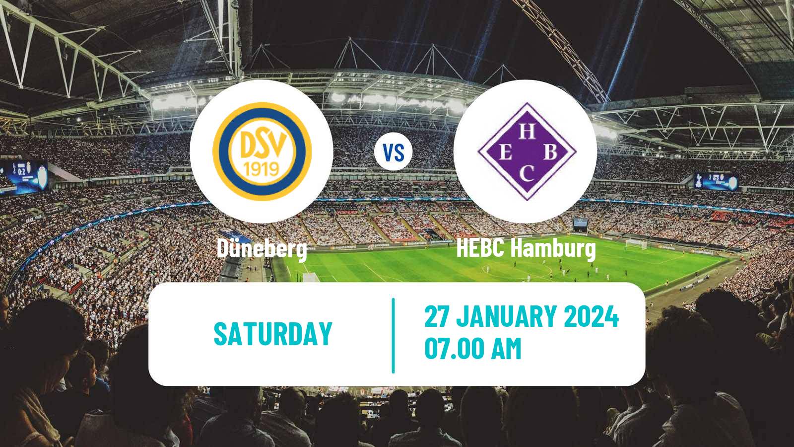 Soccer German Oberliga Hamburg Düneberg - HEBC Hamburg