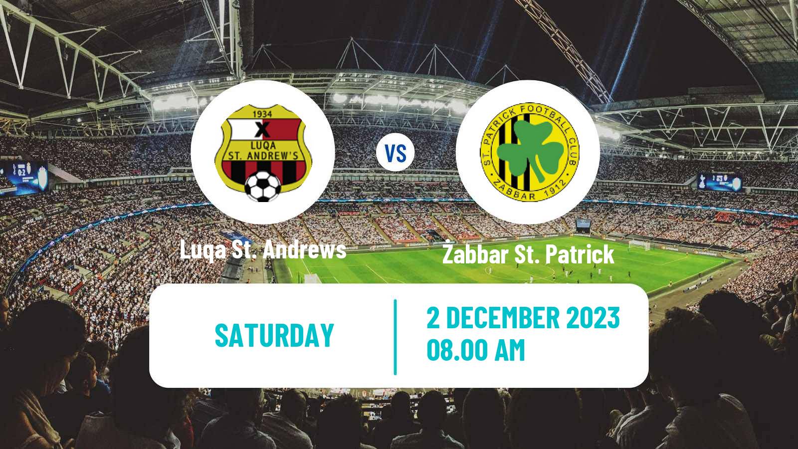 Soccer Maltese Challenge League Luqa St. Andrews - Żabbar St. Patrick