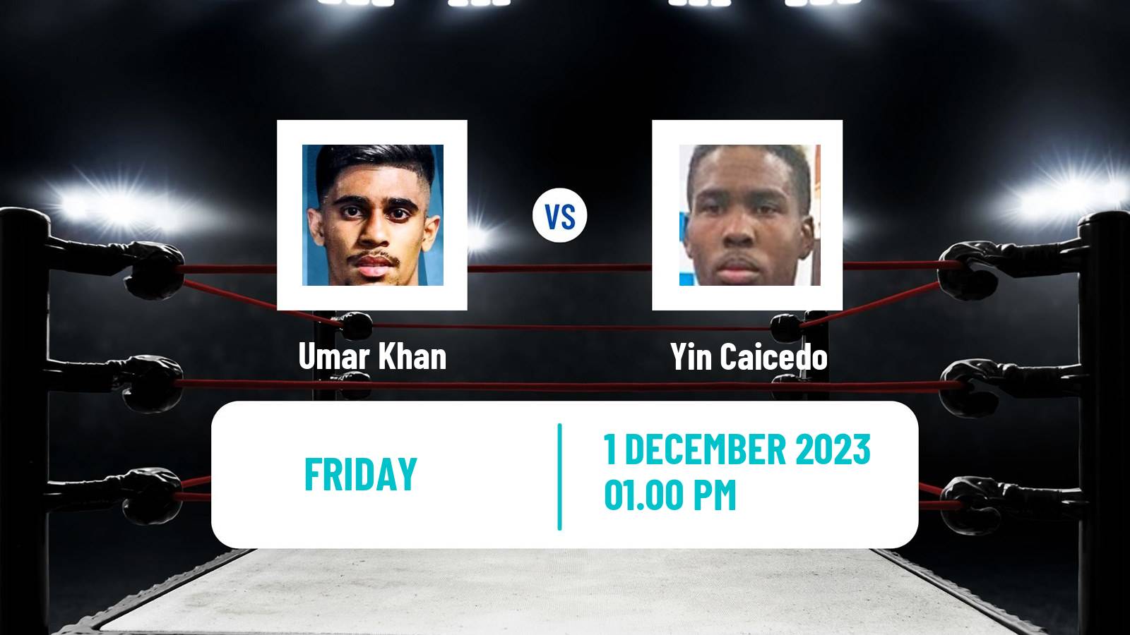 Boxing Featherweight Others Matches Men Umar Khan - Yin Caicedo