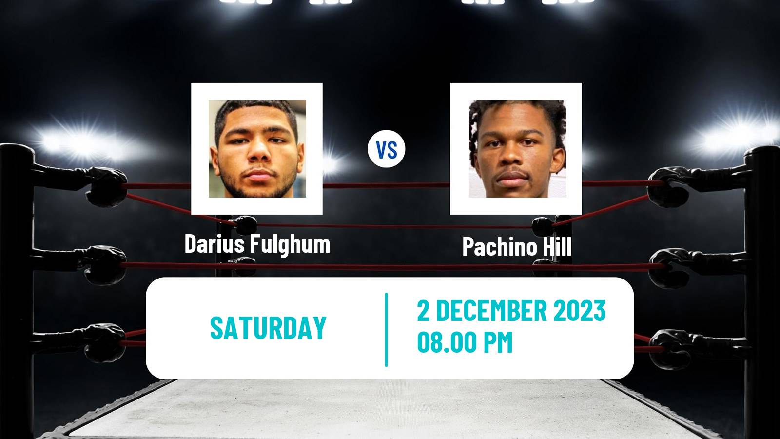 Boxing Super Middleweight Others Matches Men Darius Fulghum - Pachino Hill