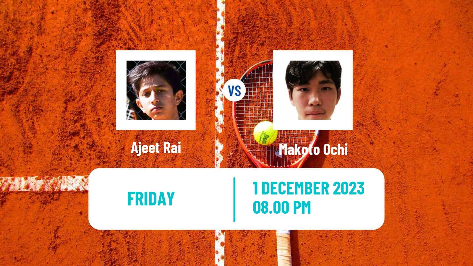 Tennis ITF M25 Gold Coast Men Ajeet Rai - Makoto Ochi