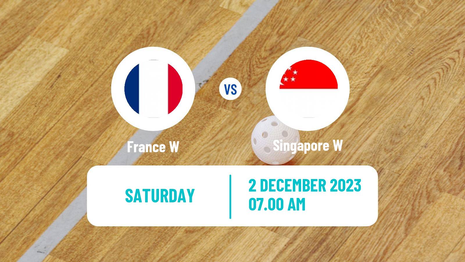 Floorball World Championship Floorball Women France W - Singapore W