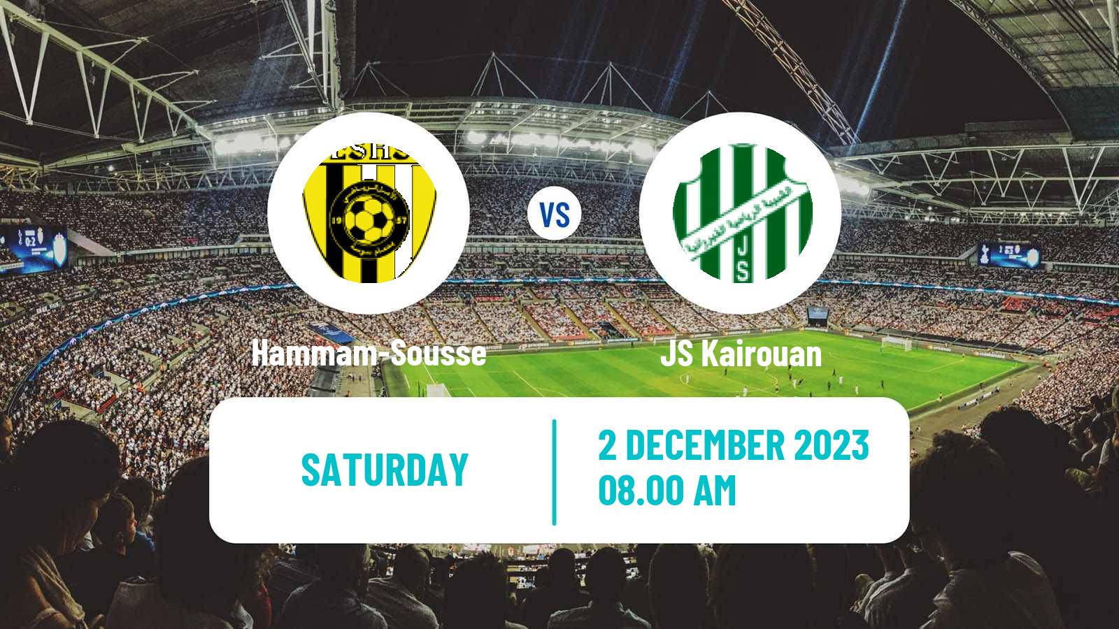 Soccer Tunisian Ligue 2 Hammam-Sousse - JS Kairouan