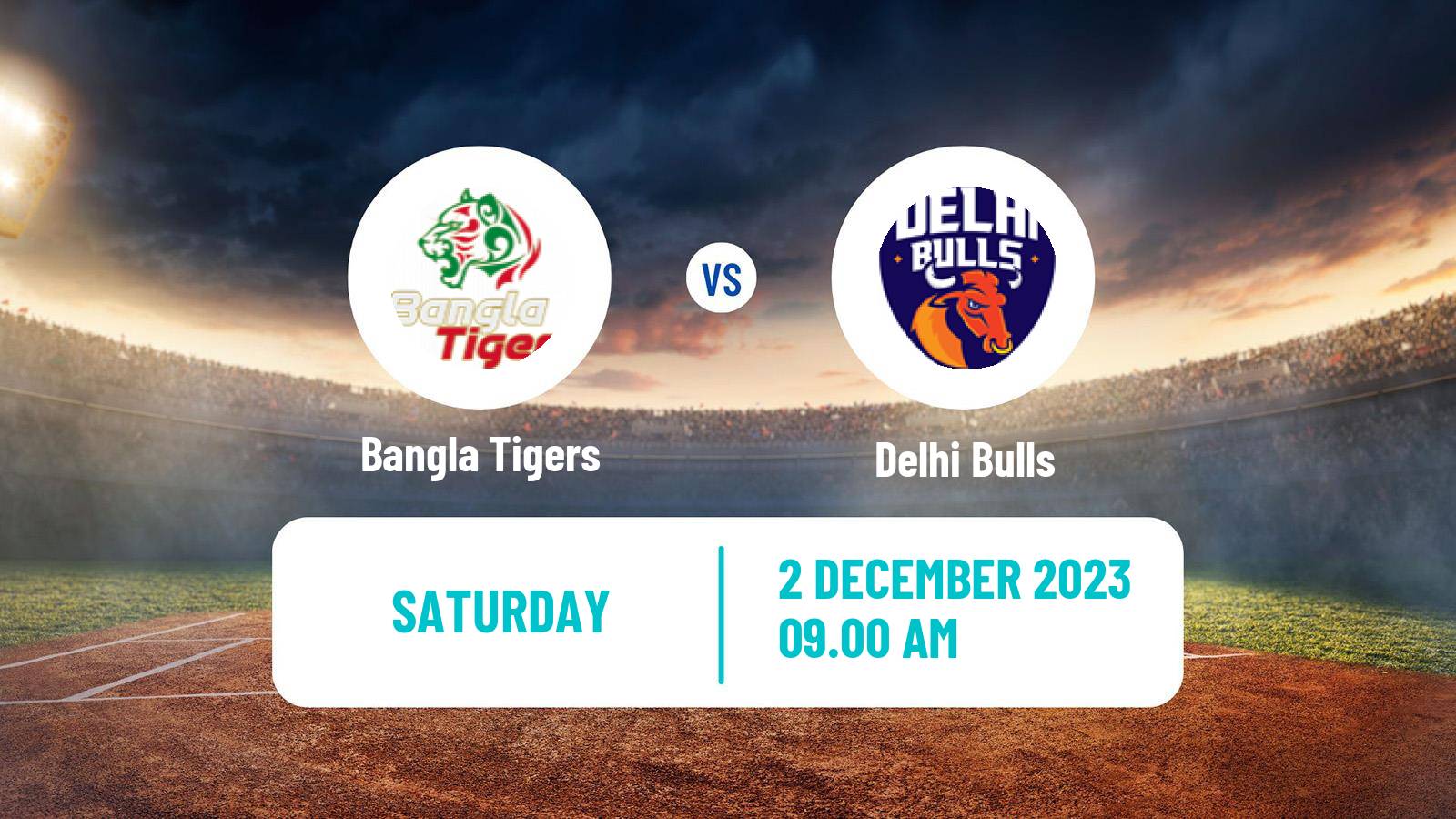 Cricket UAE T10 League Bangla Tigers - Delhi Bulls