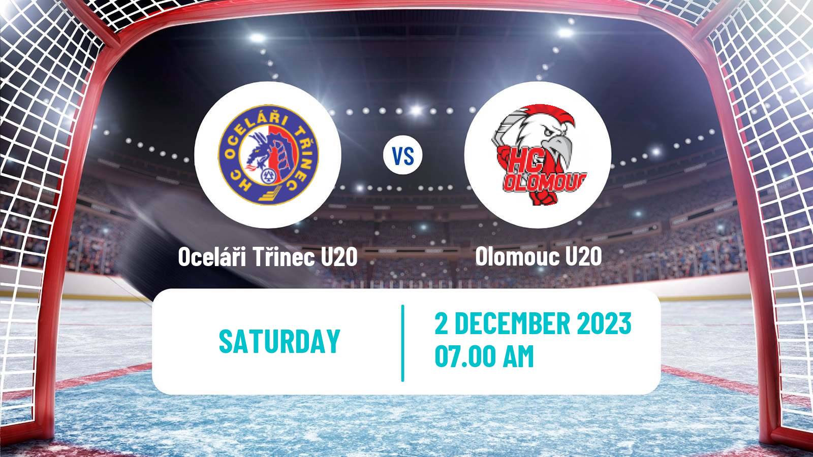 Hockey Czech ELJ Oceláři Třinec U20 - Olomouc U20