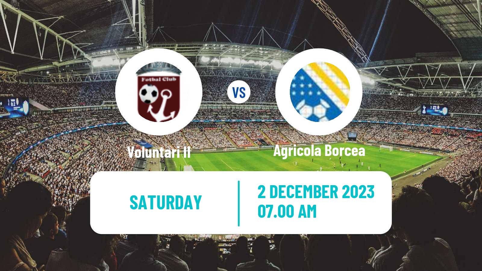 Soccer Romanian Liga 3 - Seria 3 Voluntari II - Agricola Borcea
