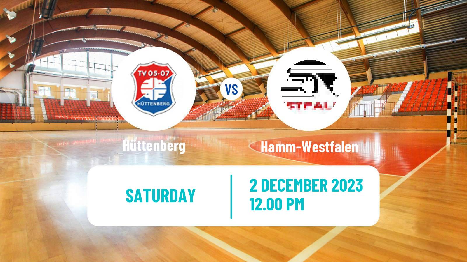 Handball German 2 Bundesliga Handball Hüttenberg - Hamm-Westfalen